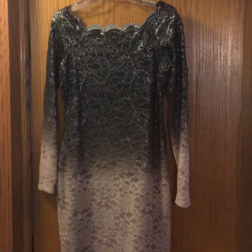 Off the shoulder formal lace dress